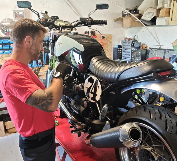 intervention en mécanique moto